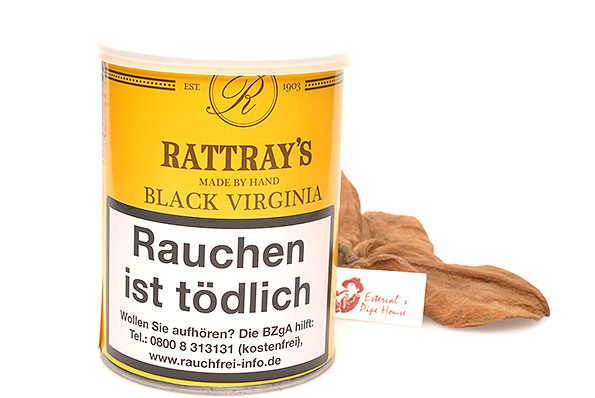 Rattrays Black Virginia Pipe tobacco 100g Tin Rattrays Black Virginia Pipe tobacco 100g Tin